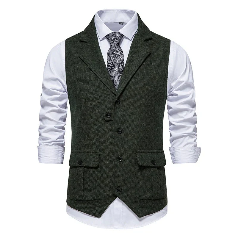 Gilet pour Homme Style Hivernal Élégant et Polyvalent