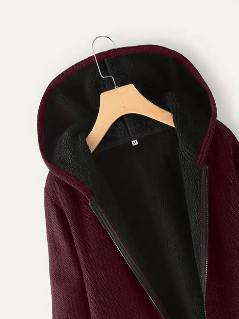 Cardigan Douillet avec Capuche Profonde pour Femme – Idéal pour le Froid