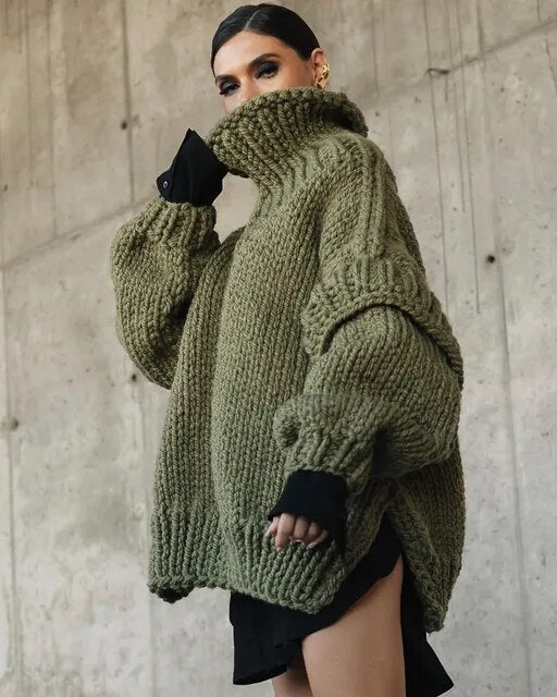 Pull Oversize Douillet et Chaud pour Femme - Idéal pour le Froi