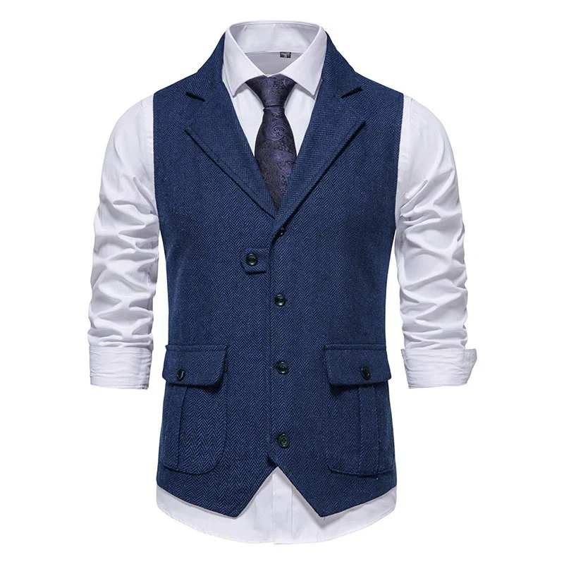 Gilet pour Homme Style Hivernal Élégant et Polyvalent