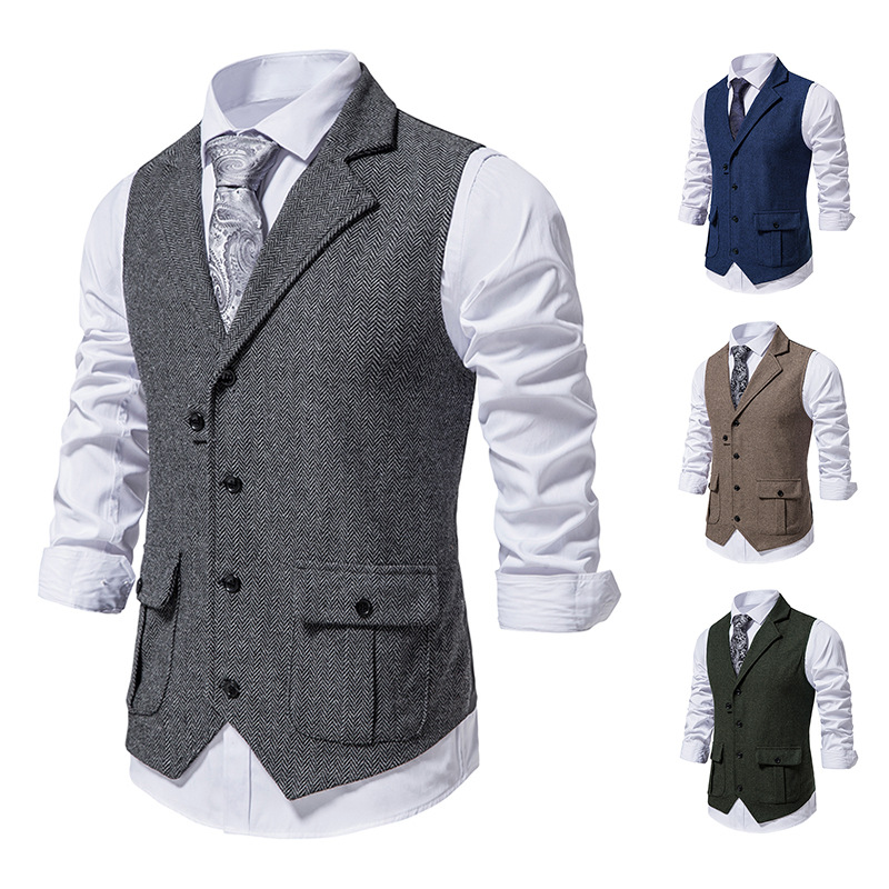 Gilet pour Homme Style Hivernal Élégant et Polyvalent