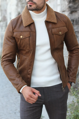 Veste Décontractée pour Homme avec Col Classique et Élégant